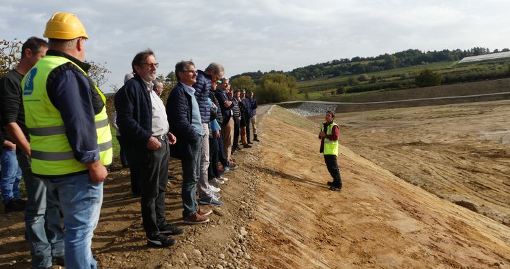 Réception des ouvrages de gestion des inondations sur la Veaune et le Merdarioux