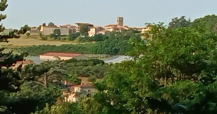 Le village de Saint Victor vu depuis les gîtes