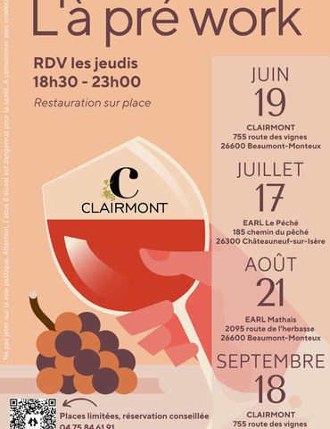 L'à pré work avec la Cave de Clairmont