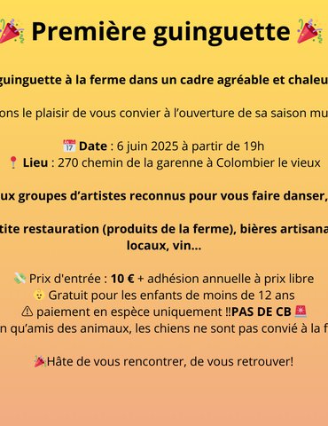 Guinguette à la ferme