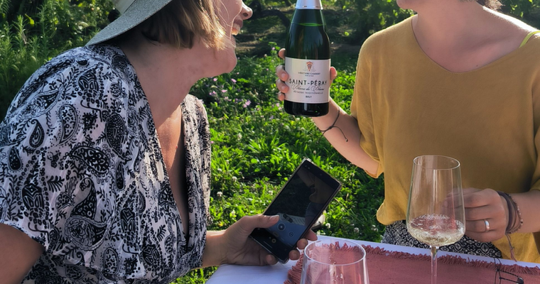 Atelier d'auto-massage et dégustation de vin dans les vignes -,_Tournon-sur-Rhône