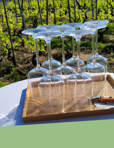 Atelier d'auto-massage et dégustation de vin dans les vignes