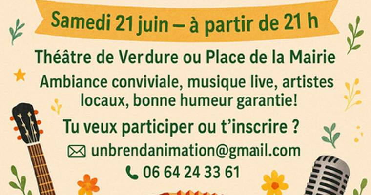 Fête de la musique - Affiche - Ville de Bren_Bren