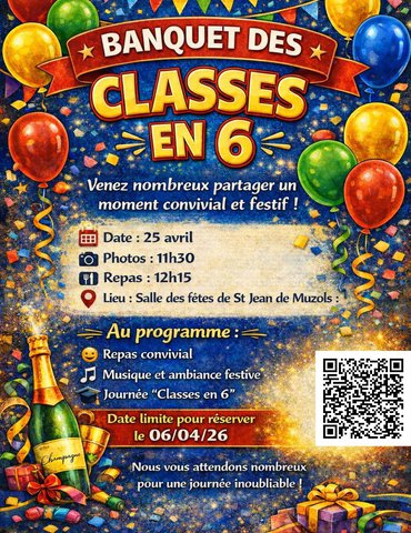 Banquet des classes en 6